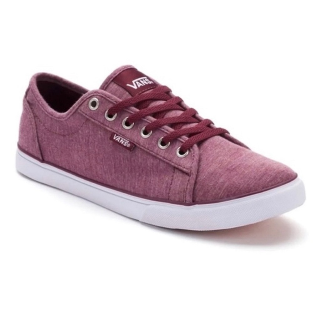 Vans Burgundy Rowan Skate Shoes Womens Size 6.5